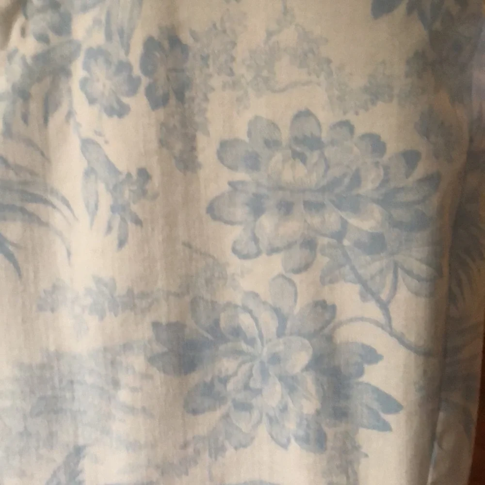 J. Jill Blue and White Floral Slim Ankle Jeans - Picture 4 of 9